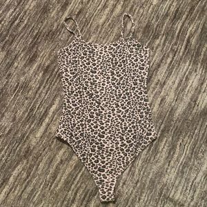 The Hanger cheetah print bodysuit